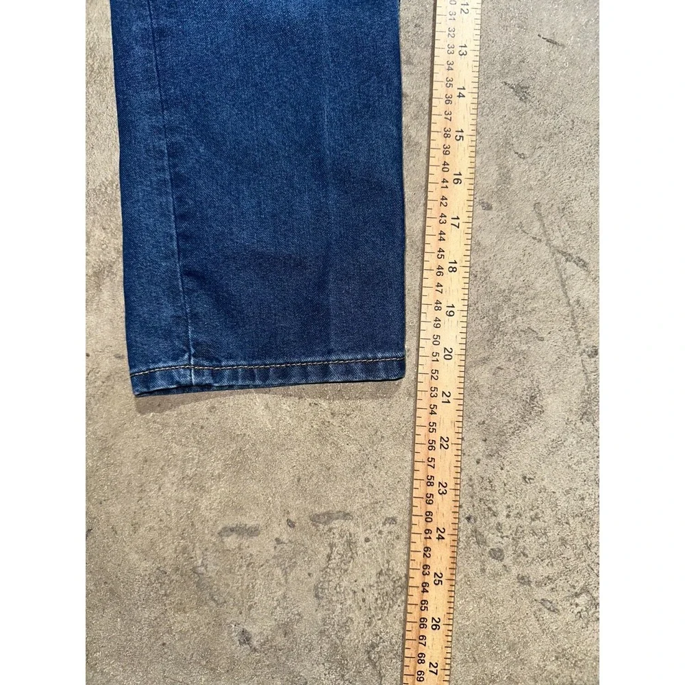 Old Navy Jeans Girls‎ Sz 10 Blue Denim High Rise Slouchy Straight Fit Stretch